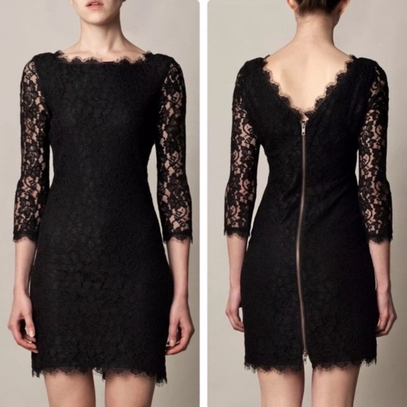 Diane Von Furstenberg Zarita Lace Dress | Size: 08 - Picture 2 of 3